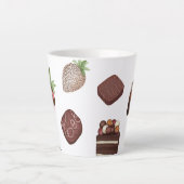 Tasse Latte Les amateurs de chocolat (Devant)