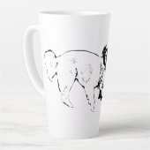Tasse Latte Les amis sur le chemin de la feuilles (Angle gauche)