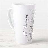 Tasse Latte Les Béatitudes Matthieu 5:2-12 Écriture biblique (Angle gauche)