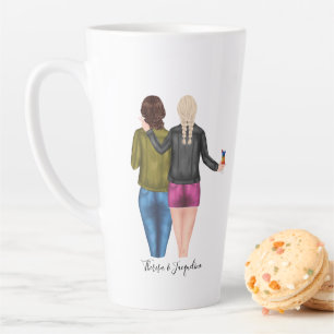Tasse Latte Les Blondes personnalisées font les meilleurs amis