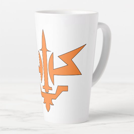 Tasse Latte Les bouchons énergétiques (Angle droit)