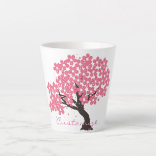 Tasse Latte Les cerisiers de Sakura s'épanouissent à Thunder
