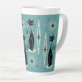 Tasse Latte Les chats atomiques rétro-américains du milieu du  (Angle droit)