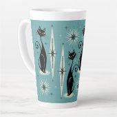 Tasse Latte Les chats atomiques rétro-américains du milieu du  (Angle gauche)