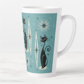 Tasse Latte Les chats atomiques rétro-américains du milieu du (Droite)