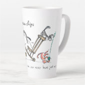 Tasse Latte Les chats sont comme des chips /Personnalisé Funny (Angle droit)