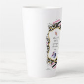 Tasse Latte Les chiffres de Grabovoi pour la liberté de la peu (Devant)