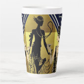 Tasse Latte Les danseurs du Retro 1920 Black Gold (Devant)