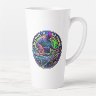 Tasse Latte Les DJ font tourner le monde