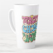 Tasse Latte Les enseignants changent le monde (Angle gauche)