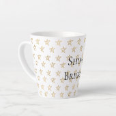 Tasse Latte Les étoiles d'or brillent (Angle gauche)