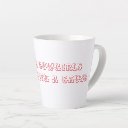Tasse Latte Les filles cosmopolites - les rebelles ont une cau (Angle droit)