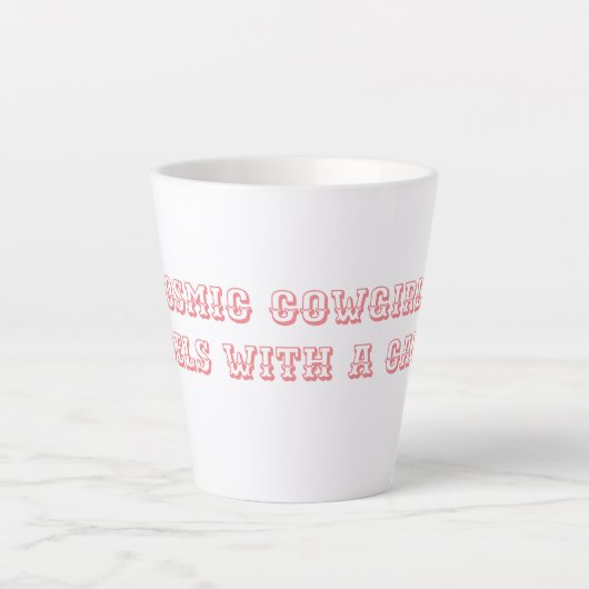 Tasse Latte Les filles cosmopolites - les rebelles ont une cau (Devant)