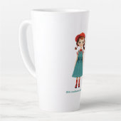 Tasse Latte Les filles peuvent faire plus.. point - édition li (Angle gauche)