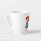 Tasse Latte Les filles peuvent faire plus.. point - édition li (Angle gauche)