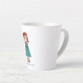 Tasse Latte Les filles peuvent faire plus.. point - édition li (Angle droit)