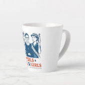 Tasse Latte Les Filles Seront Des Filles 4 juillet Féministes (Angle droit)
