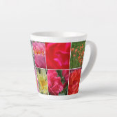Tasse Latte Les fleurs colorées (Angle droit)