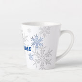 Tasse Latte Les flocons de neige hivernaux (Droite)