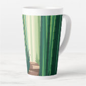Tasse Latte Les forêts de bambou (Angle droit)
