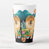 Tasse Latte LES JARDINS ME RENDENT SMILE envelopper autour de (Devant)