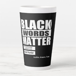 Tasse Latte Les mots noirs afro-américains comptent