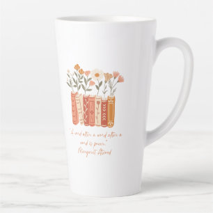 Tasse Latte Les mots sont le pouvoir