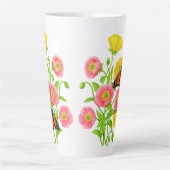 Tasse Latte Les papillons et les papillons (Devant)