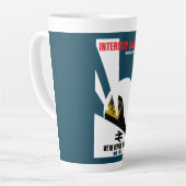 Tasse Latte Les passionnés de train ferroviaire britannique (Angle gauche)