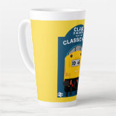 Tasse Latte Les passionnés de train ferroviaire britannique (Angle gauche)