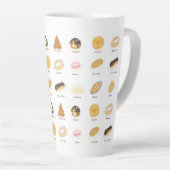 Tasse Latte Les Pâtisserie Françaises (Angle droit)