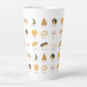Tasse Latte Les Pâtisserie Françaises (Devant)