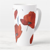 Tasse Latte Les pavots (Angle droit)
