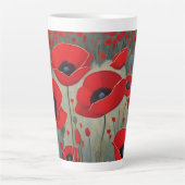 Tasse Latte Les pavots (Devant)