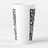 Tasse Latte Les planificateurs planifieront le café d'abord (Devant)