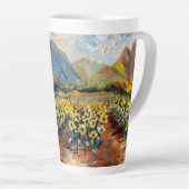Tasse Latte Les tournesols de Waimanalo (Angle droit)