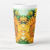 Tasse Latte Les tournesols en été (Devant)