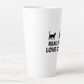 TASSE LATTE LES VRAIS HOMMES AIMENT LES CHAUSSURES (Devant)