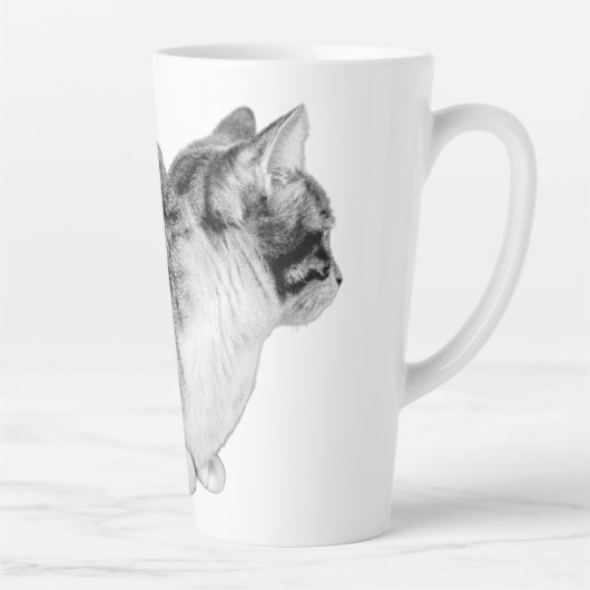 Tasse Latte Les Whiskers de la pensée (Droite)