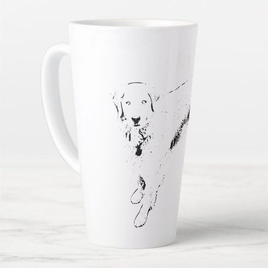 Tasse Latte Les yeux tenaces à la cueillette (Angle gauche)