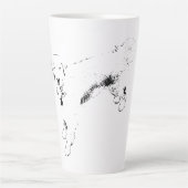 Tasse Latte Les yeux tenaces à la cueillette (Devant)