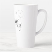 Tasse Latte Les yeux tenaces à la cueillette (Droite)
