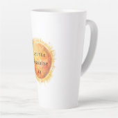 Tasse Latte Let the Sunshine In Sun (Angle droit)
