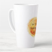 Tasse Latte Let the Sunshine In Sun (Angle gauche)