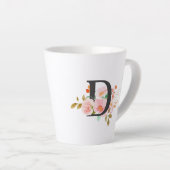 Tasse Latte Letter D (Angle droit)