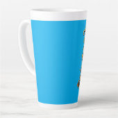 Tasse Latte Letter D Thanksgiving style gift  (Angle gauche)