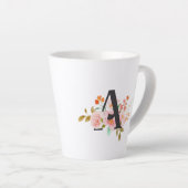 Tasse Latte Lettre A (Angle droit)