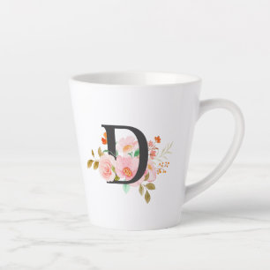 Tasse Latte Lettre D
