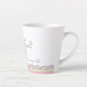 Tasse Latte Lettre d'ambre Un nom signifiant monogramme (Droite)