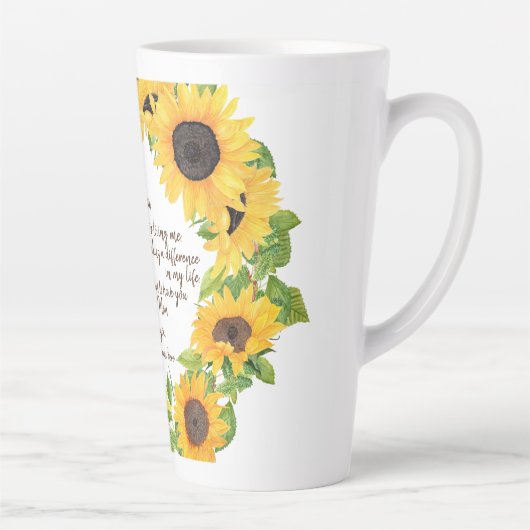 TASSE LATTE LETTRE FLEUVE DE CHER MÈRE (Droite)